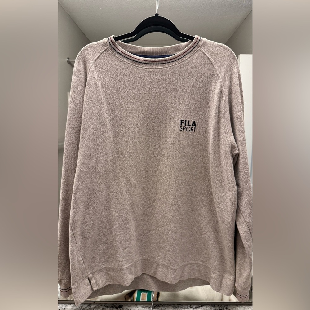 Vintage FILA tan crewneck medium